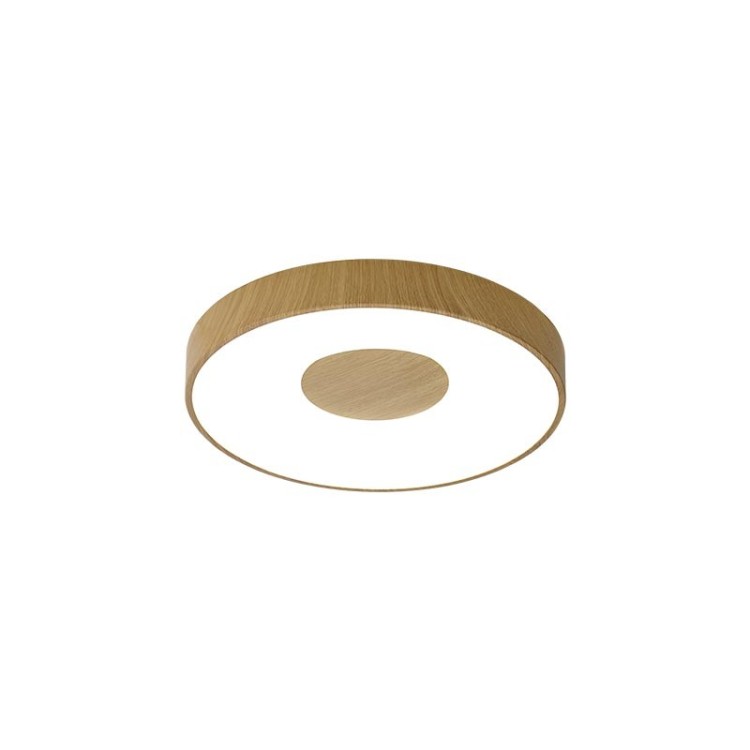 Plafonnier LED 56W 2700K-5000K Télécommande COIN Bois