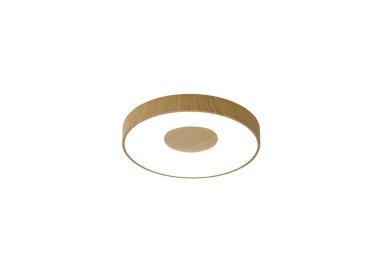 Plafonnier LED 56W 2700K-5000K Télécommande COIN Bois