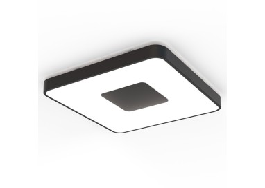 Plafonnier LED 100W 2700K-5000K Télécommande COIN Noir