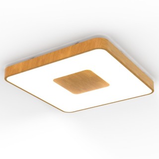 Plafonnier LED 100W 2700K-5000K Télécommande COIN Bois
