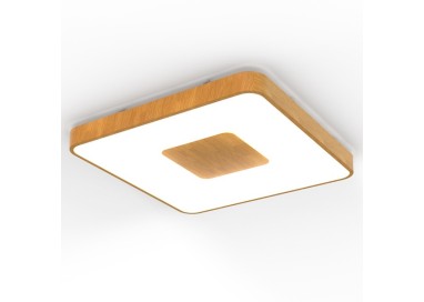 Plafonnier LED 100W 2700K-5000K Télécommande COIN Bois