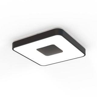 Plafonnier LED 80W 2700K-5000K Télécommande COIN Noir