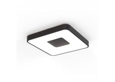 Plafonnier LED 80W 2700K-5000K Télécommande COIN Noir