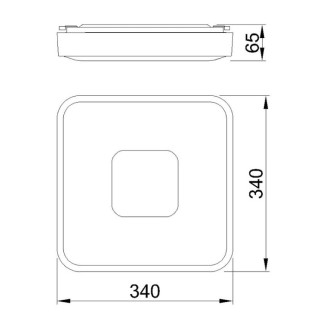 Plafonnier LED 56W 2700K-5000K Télécommande COIN Blanc