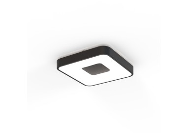 Plafonnier LED 56W 2700K-5000K Télécommande COIN Noir