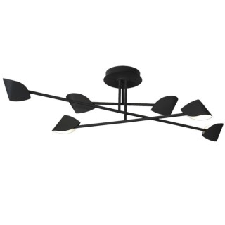 Semi-plafonnier grand format LED 44,5 W 3 000 K CAPUCCINA Noir