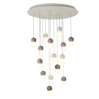Lampe suspendue GALAXIA Résine + Granit