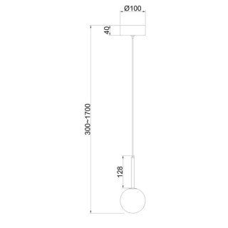 Lampe suspendue 1 lumière CELLAR Noir