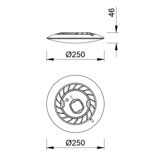 Plafonnier LED 16W 4000K SLIM Blanc