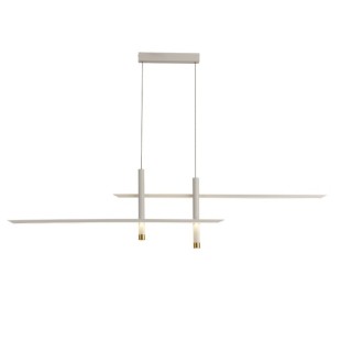 Lampe suspendue LED 50W 3000K ESPARTA Blanc + Or