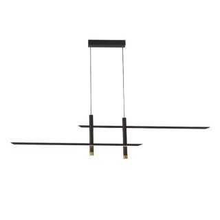 Lampe suspendue LED 50W 3000K ESPARTA Noir + Or