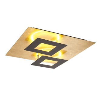 Plafonnier LED 48W 3000K DALIA Noir + Or