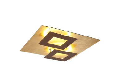 Plafonnier LED 48W 3000K DALIA Corten + Or