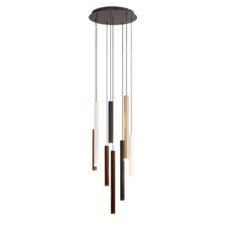 Suspension LED 48W 3000K CALA Blanc+Noir+Or+Corten