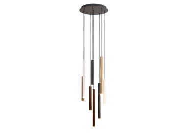 Suspension LED 48W 3000K CALA Blanc+Noir+Or+Corten