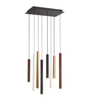 Suspension LED 48W 3000K CALA Blanc+Noir+Or+Corten