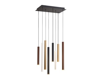 Suspension LED 48W 3000K CALA Blanc+Noir+Or+Corten