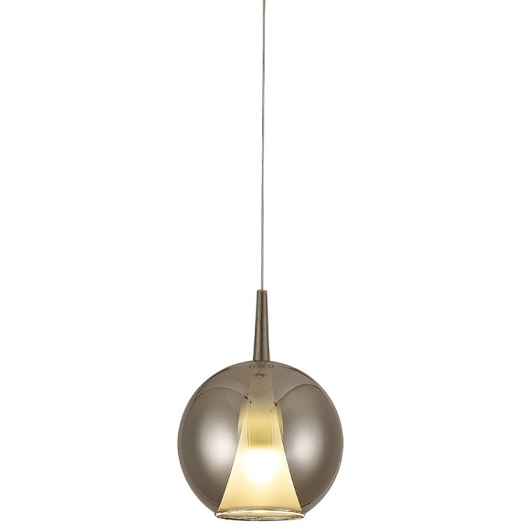 Suspension boule en verre 2,5M-E27 ELSA Chrome
