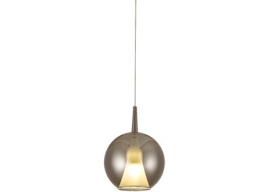 Suspension boule en verre 2,5M-E27 ELSA Chrome
