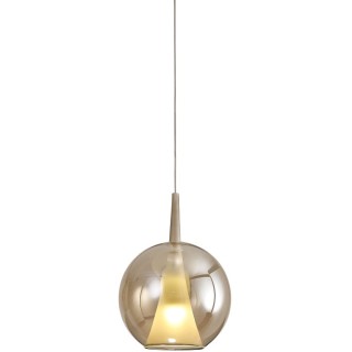 Suspension boule en verre 2,5M-E27 ELSA Bronze