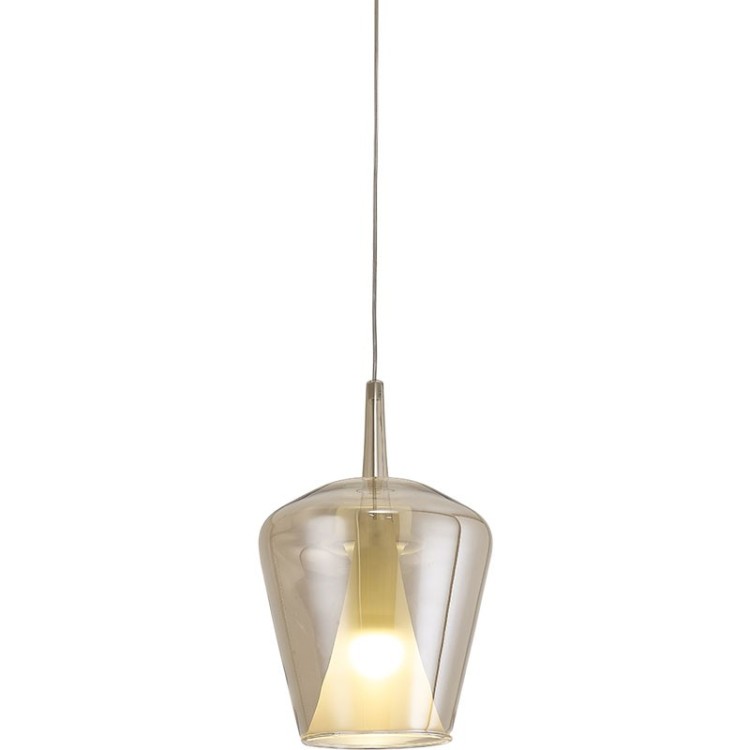 Suspension boule en verre 2,5M-E27 ELSA Bronze