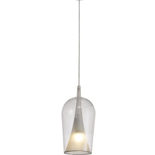 Suspension en verre de champagne 2,5M-E27 ELSA Transparent