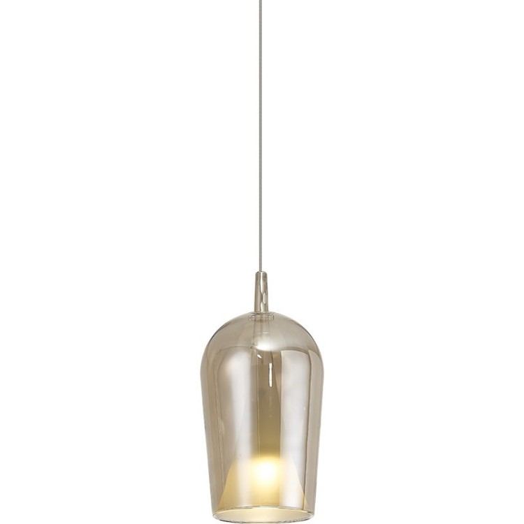 Suspension en verre de champagne 2,5M-E27 ELSA Bronze