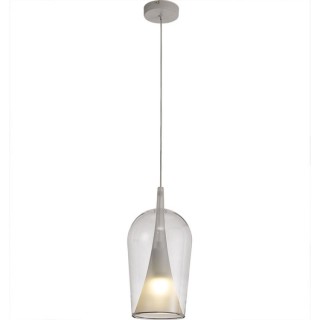 Lampe suspendue 1 lumière ELSA Blanc