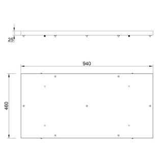 Coupelle de plafond 7L ELSA Blanc