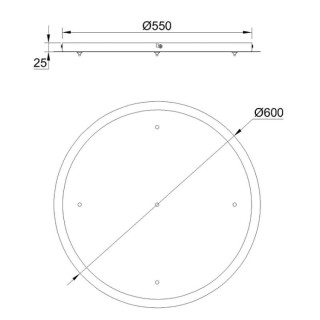 Coupelle de plafond 5L ELSA Or