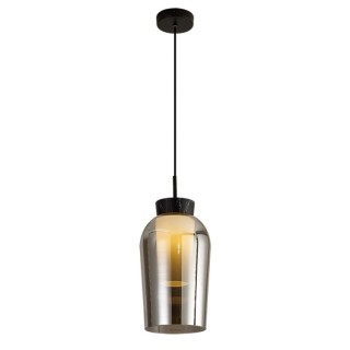 Lampe suspendue 1 lumière NORA Noir/Marbre