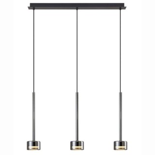 Lampe suspendue 3 lumières TONIC Chrome
