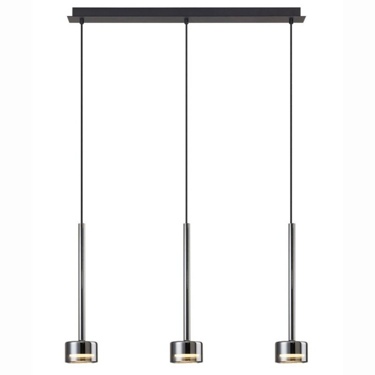 Lampe suspendue 3 lumières TONIC Chrome