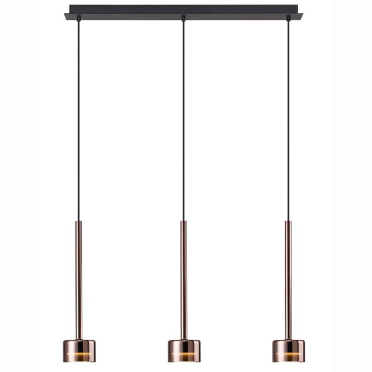 Lampe suspendue 3 lumières TONIC Cuivre