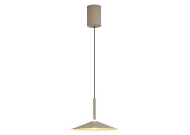 Lampe suspendue 1 lumière CALICE Cendre