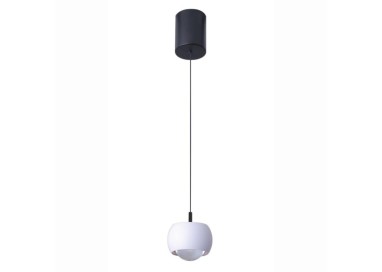 Lampe suspendue 1 lumière ROLLER Blanc