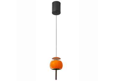 Lampe suspendue 1 lumière ROLLER Orange