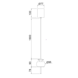 Lampe suspendue 1 lumière ROLLER Café