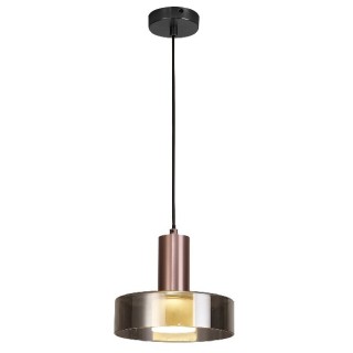 Lampe suspendue GU10 GIN Or rose/noir