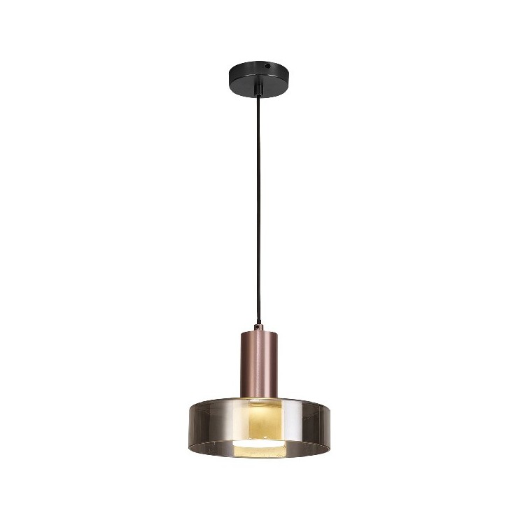 Lampe suspendue GU10 GIN Or rose/noir