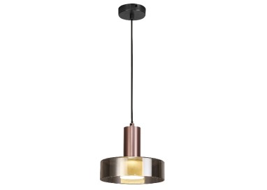 Lampe suspendue GU10 GIN Or rose/noir