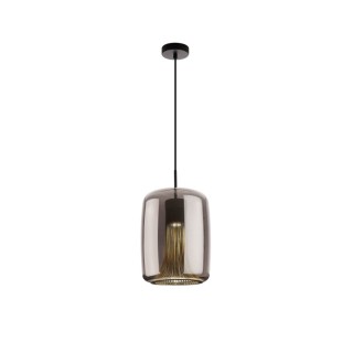 Suspension cylindrique GU10 KRISS Noir/Chrome