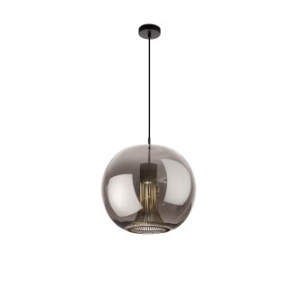 Suspension cylindrique GU10 KRISS Noir/Chrome