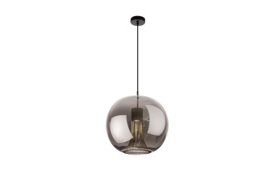 Suspension cylindrique GU10 KRISS Noir/Chrome