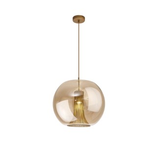 Suspension cylindrique GU10 KRISS Noir/Bronze