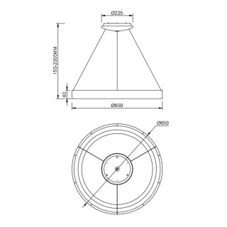 Lampe suspendue LED à intensité variable NISEKO II Blanc