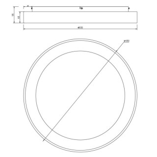 Plafonnier LED à intensité variable NISEKO II Bois