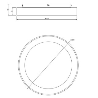Plafonnier LED à intensité variable NISEKO II Bois