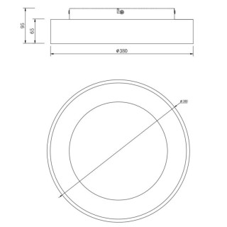 Plafonnier LED à intensité variable NISEKO II Bois