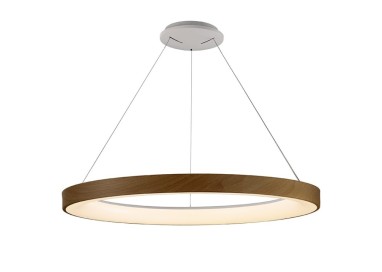 Lampe suspendue LED à intensité variable NISEKO II Bois